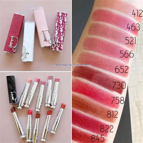 dior addict lipstick swatches minimal|Dior Addict high shine lipstick.